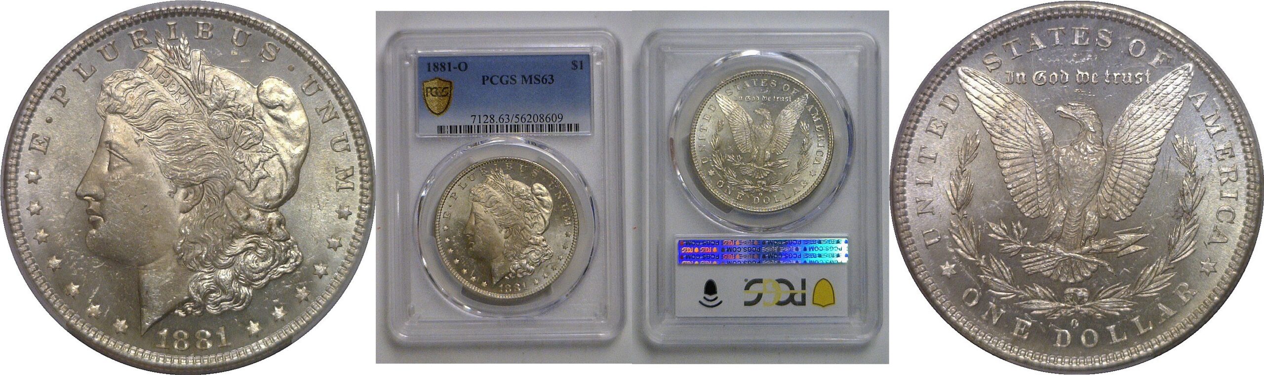 1881-O Morgan Dollar   PCGS MS-63