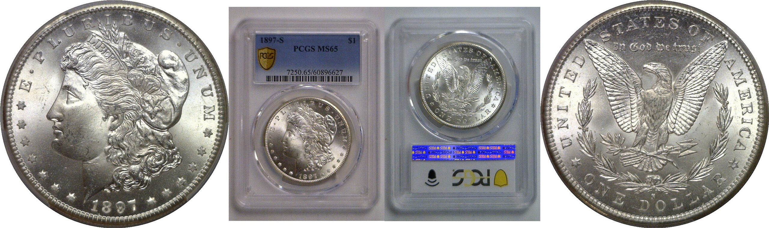 1897-S Morgan Dollar   PCGS MS-65
