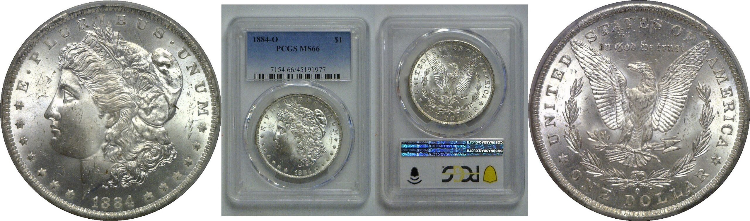 1884-O Morgan Dollar    PCGS MS-66