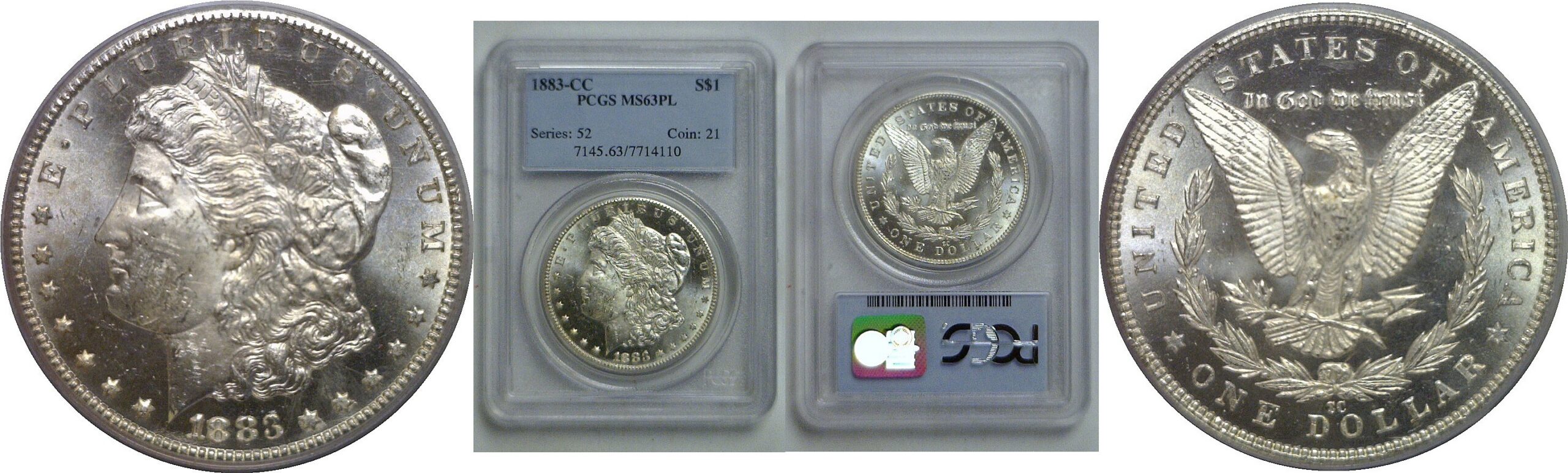 1883-CC  Morgan Dollar   PCGS MS-63 PL