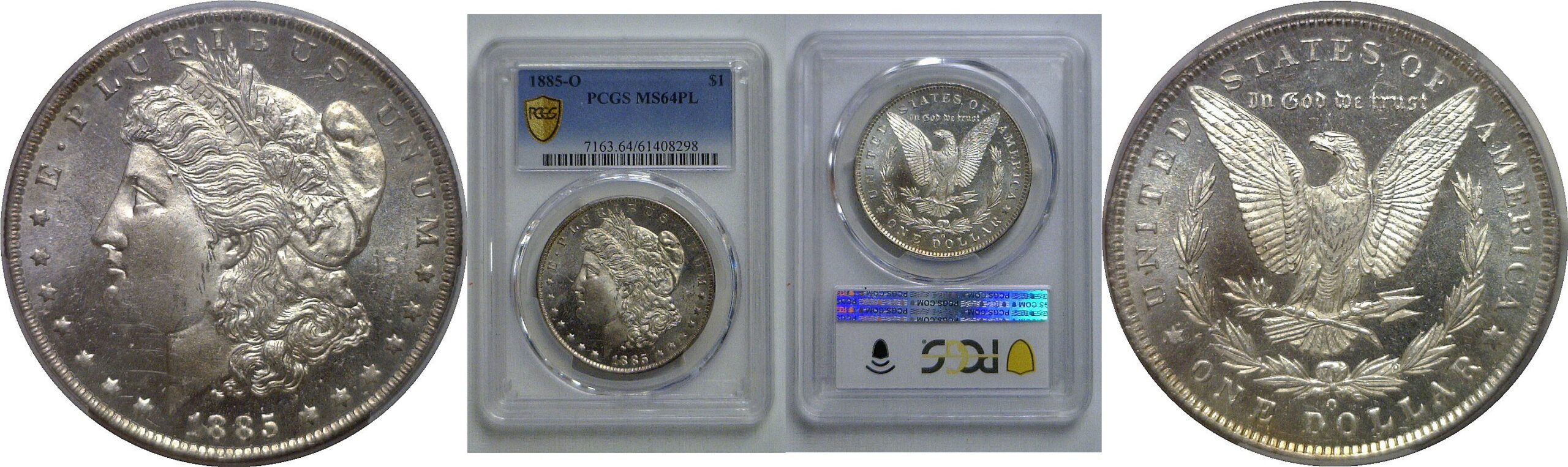 1885-O Morgan Dollar   PCGS MS-64 PL