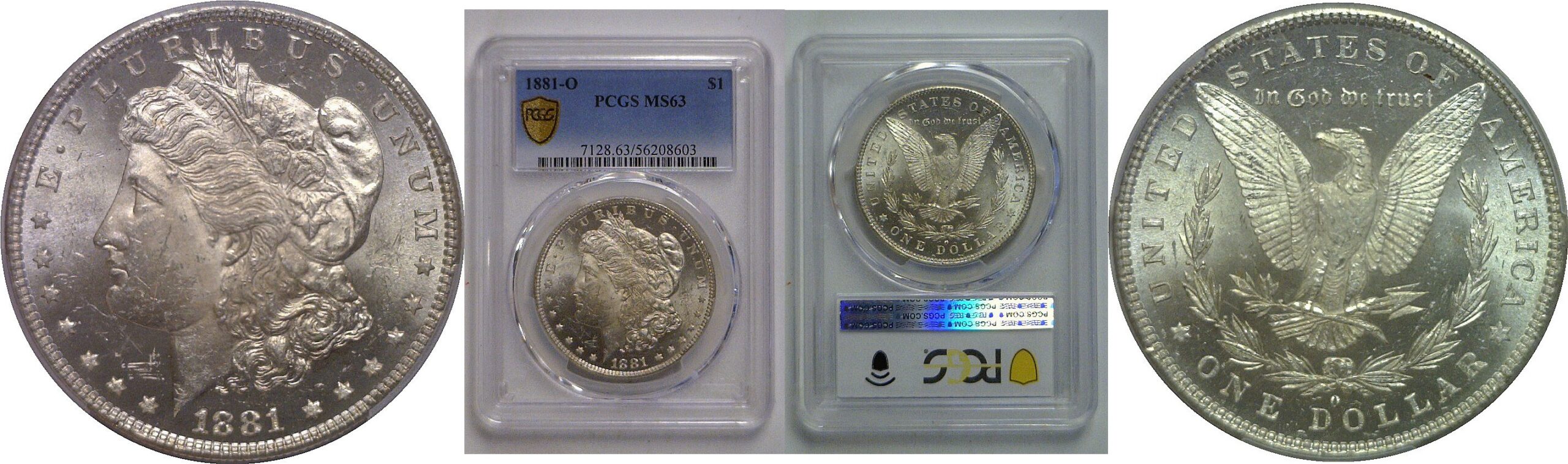 1881-O Morgan Dollar   PCGS MS-63