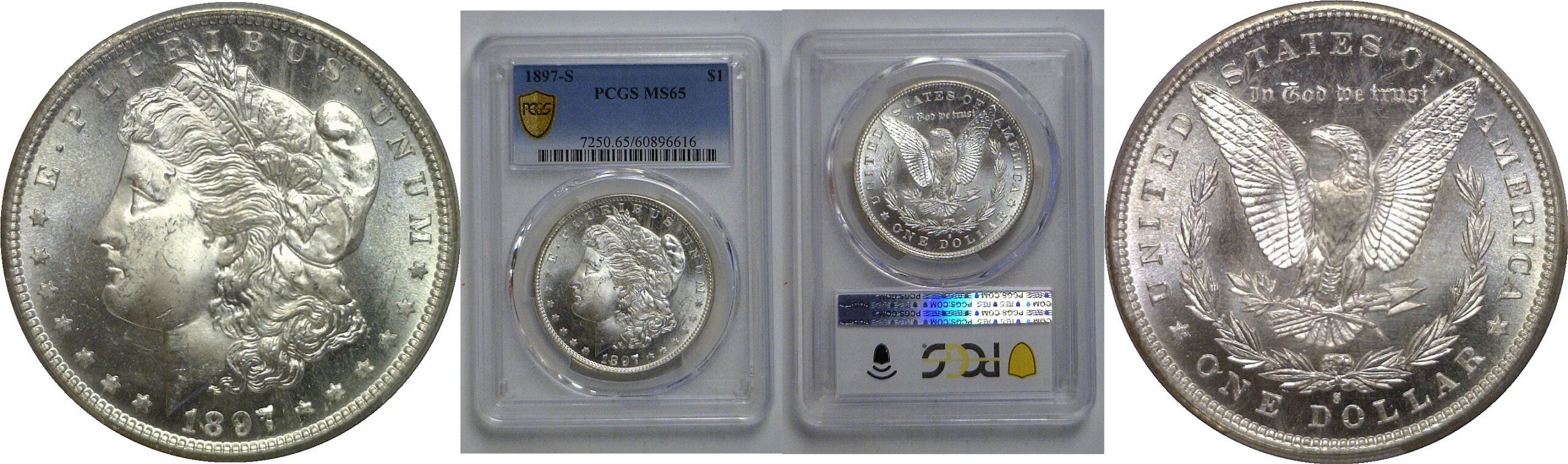 1897-S Morgan Dollar   PCGS MS-65