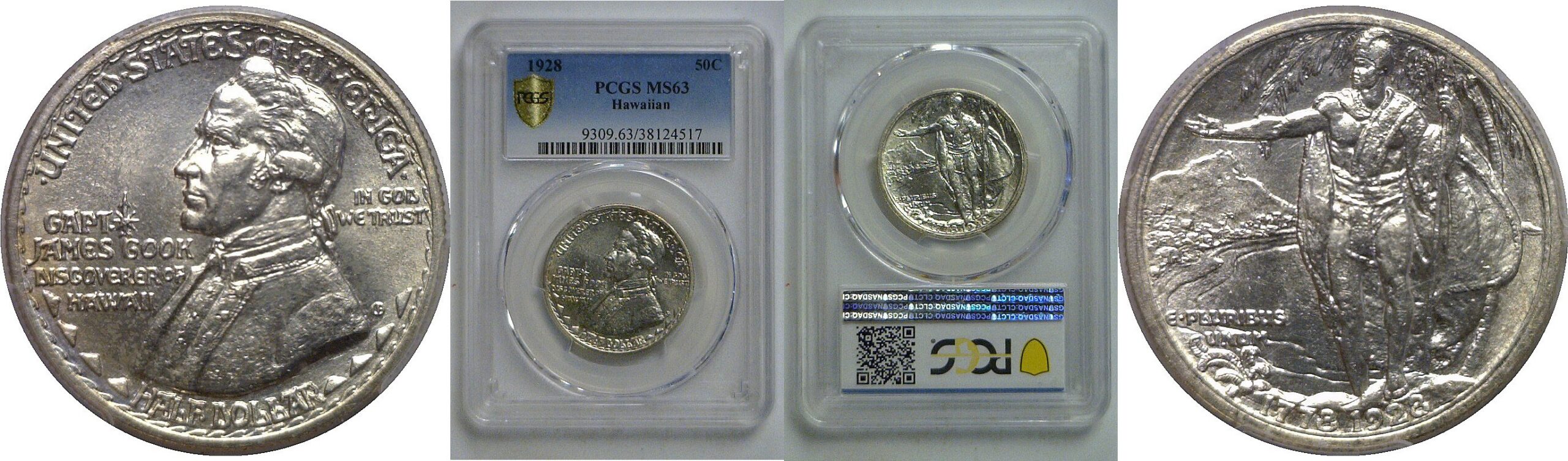 1928 Hawaiian Commemorative Half Dollar   PCGS MS-63