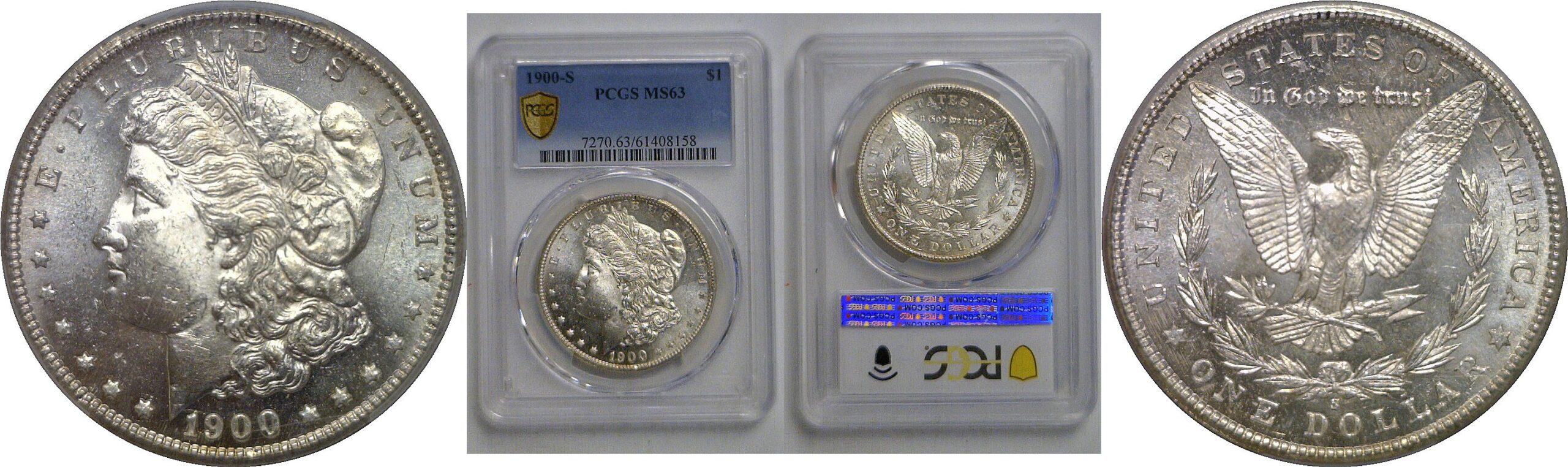 1900-S Morgan Dollar   PCGS MS-63