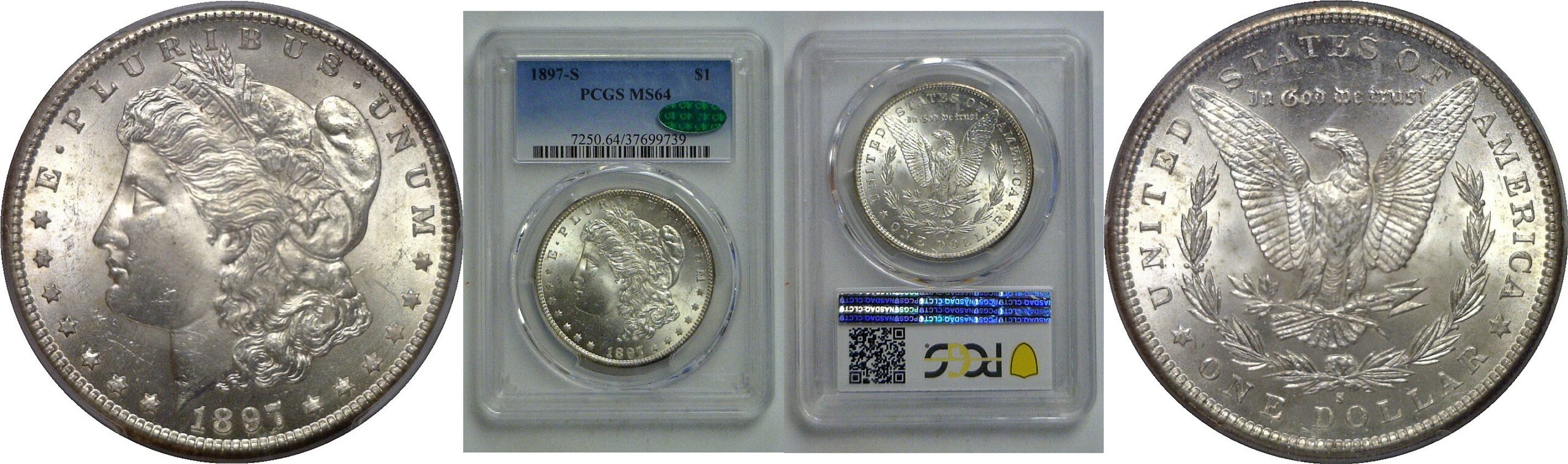 1897-S Morgan Dollar   PCGS MS-64  CAC