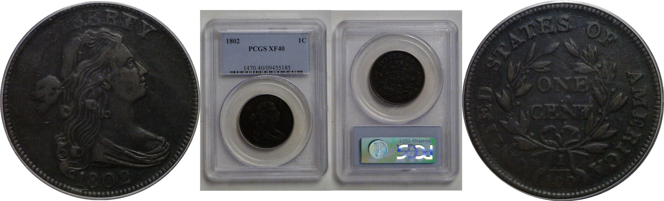 1802 Large Cent   PCGS XF-40