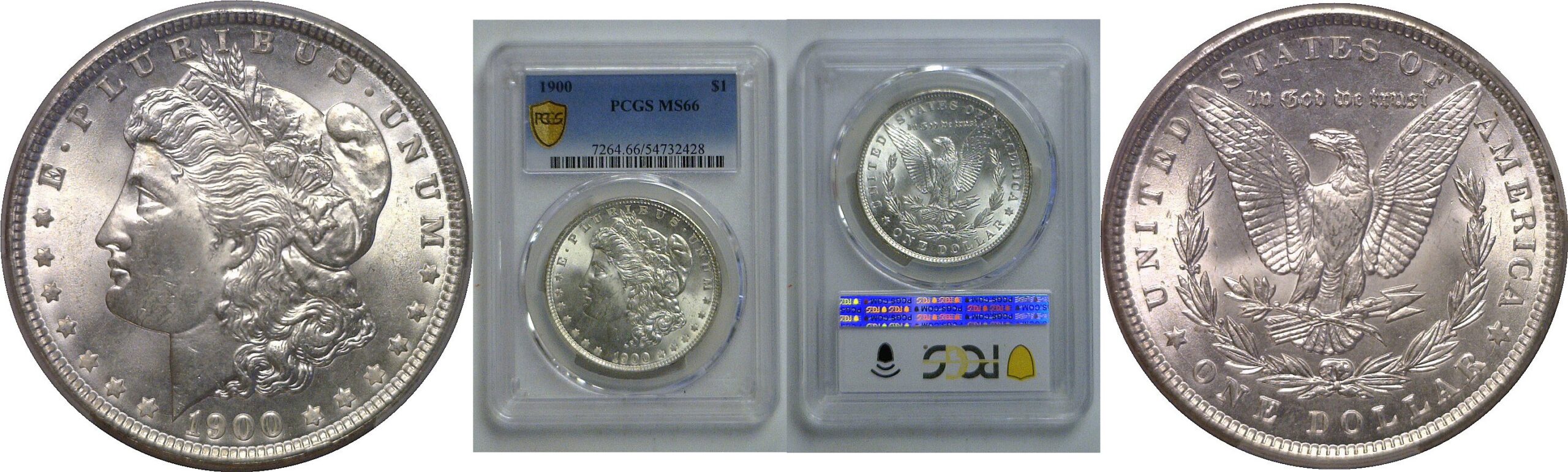 1900 Morgan Dollar   PCGS MS-66