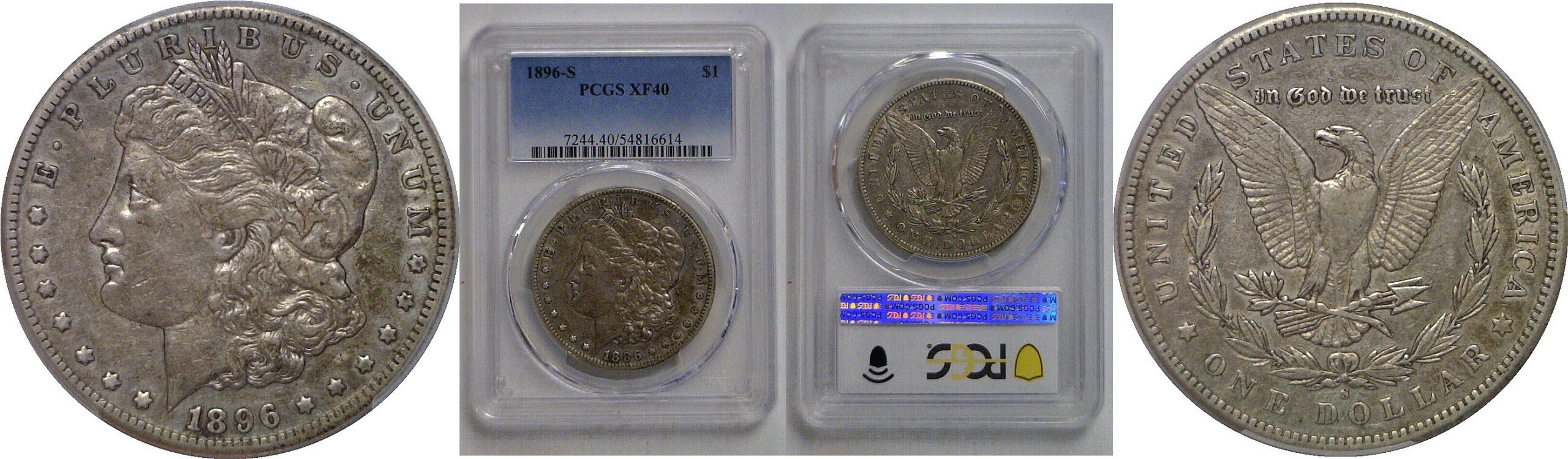1896-S Morgan Dollar   PCGS XF-40