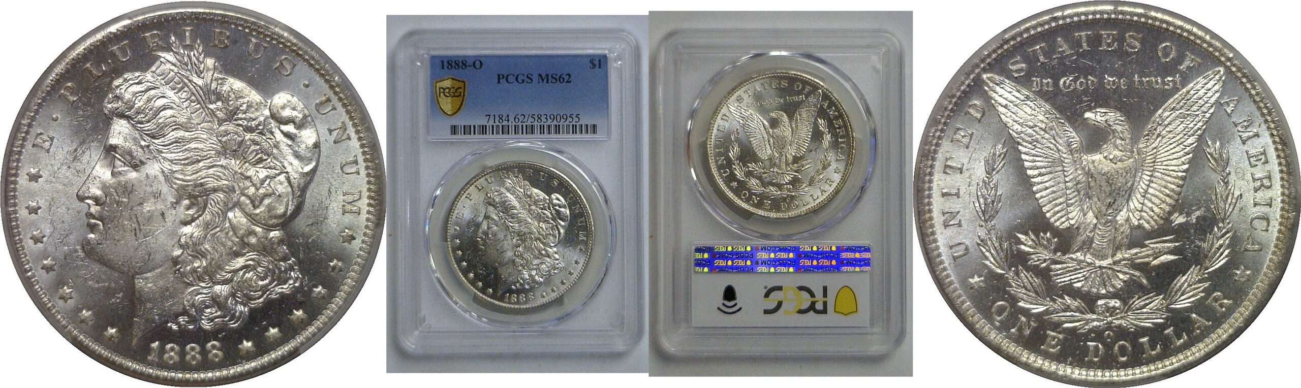 1888-O Morgan Dollar   PCGS MS-62