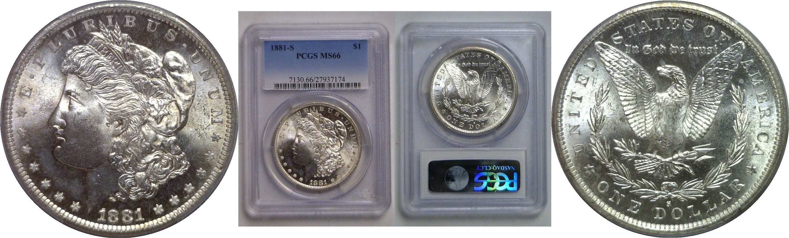 1881-S Morgan Dollar   PCGS MS-66