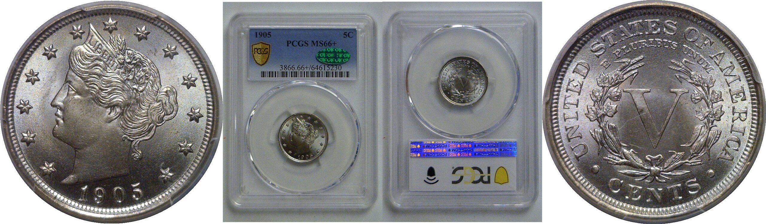 1905 Liberty Nickel   PCGS MS-66+  CAC
