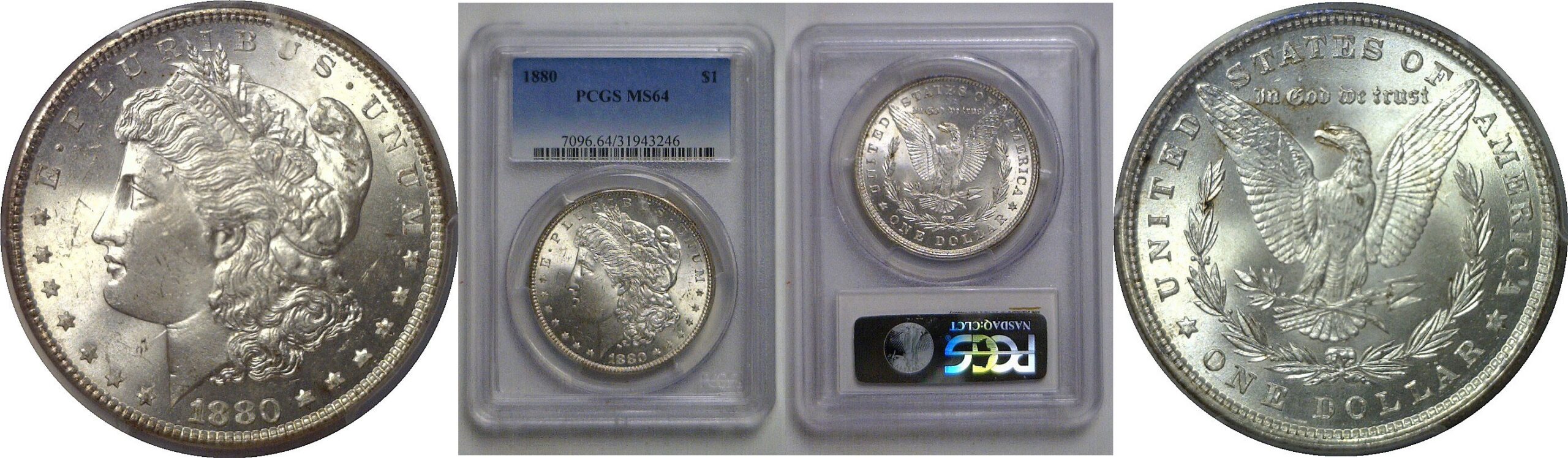 1880 Morgan Dollar   PCGS MS-64