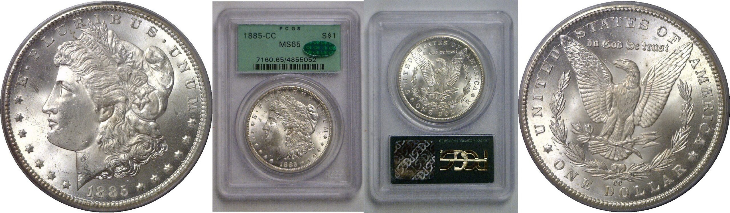1885-CC  Morgan Dollar   PCGS MS-65  CAC