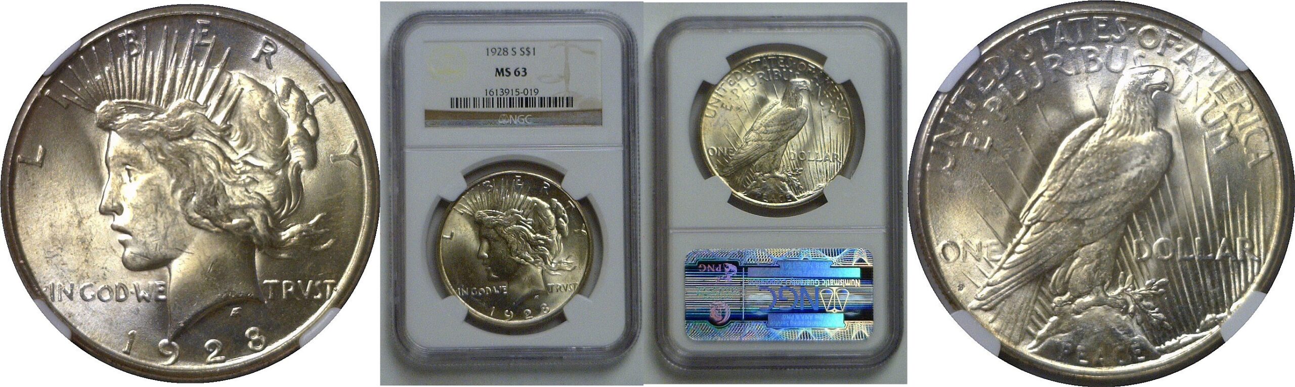 1928-S Peace Dollar   NGC MS-63