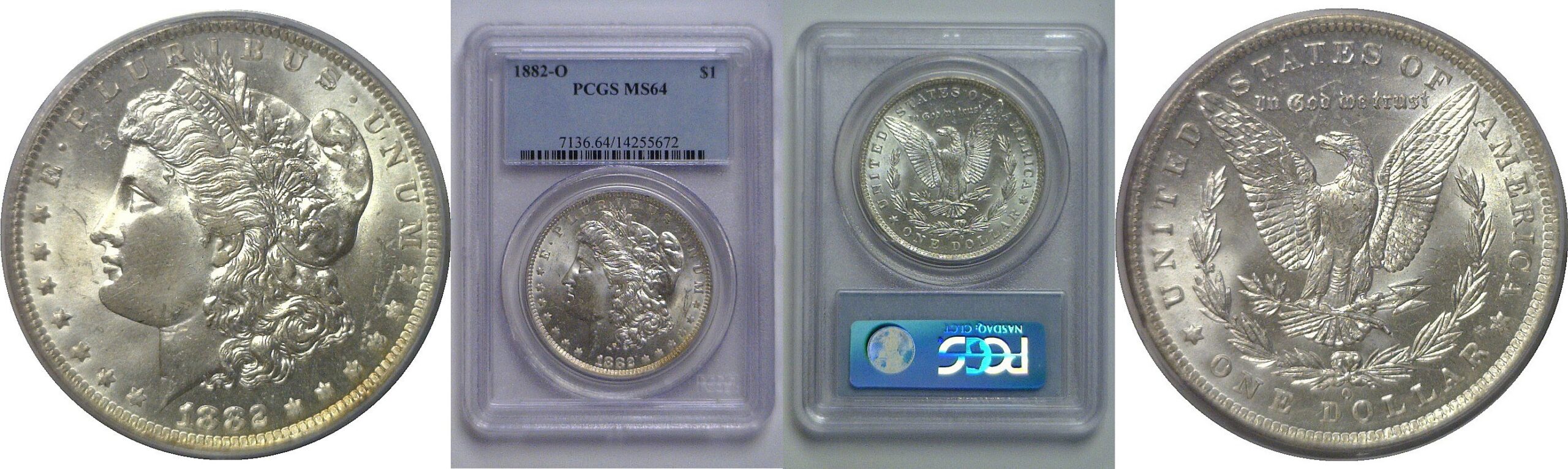 1882-O  Morgan Dollar   PCGS MS-64