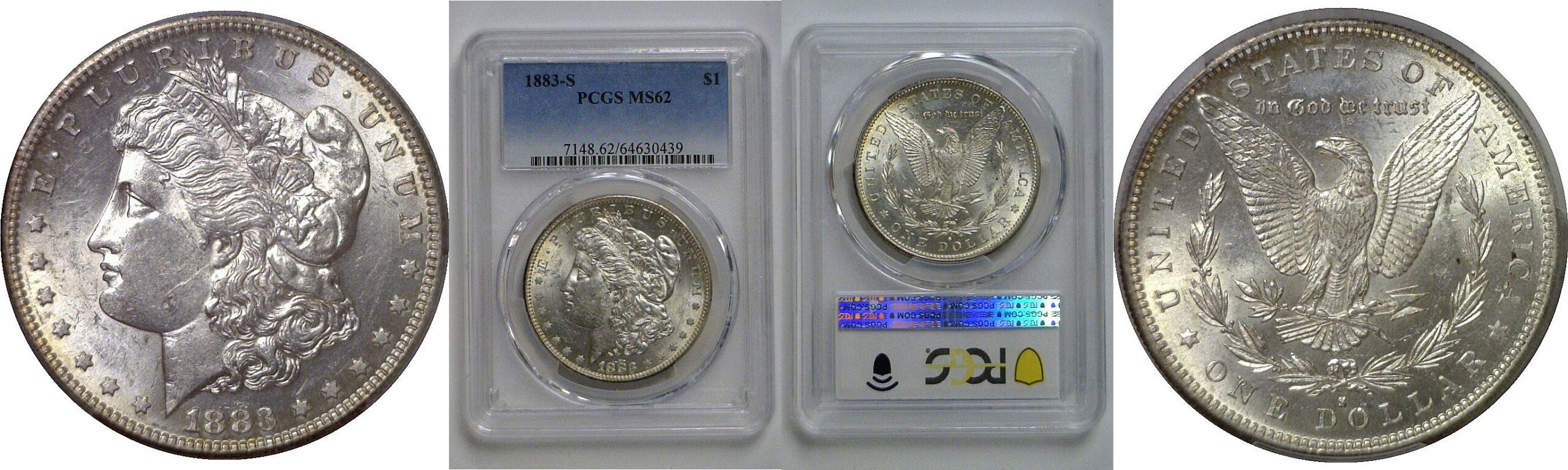 1883-S  Morgan Dollar   PCGS MS-62
