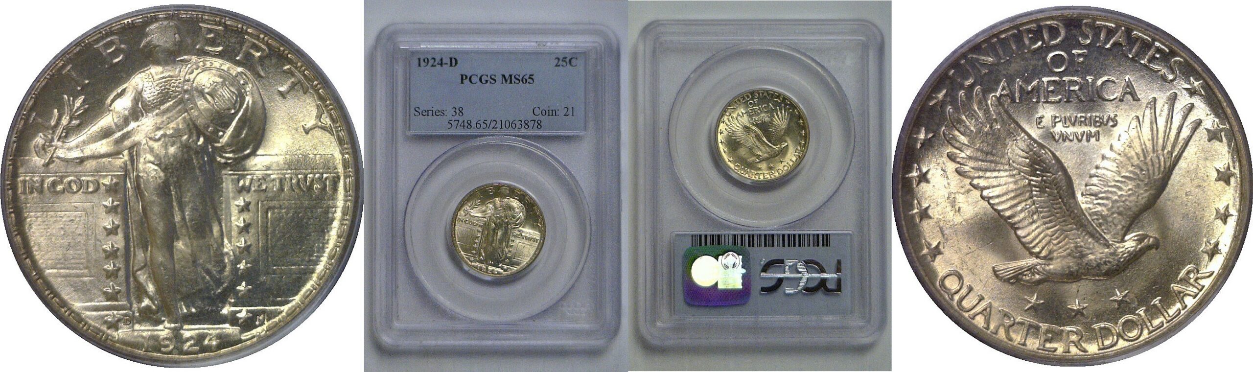 1924-D  Standing Liberty Quarter PCGS MS-65