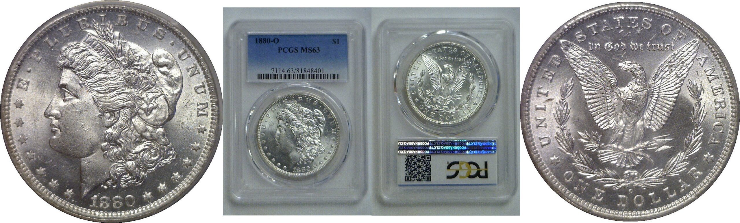 1880-O  Morgan Dollar   PCGS MS-63