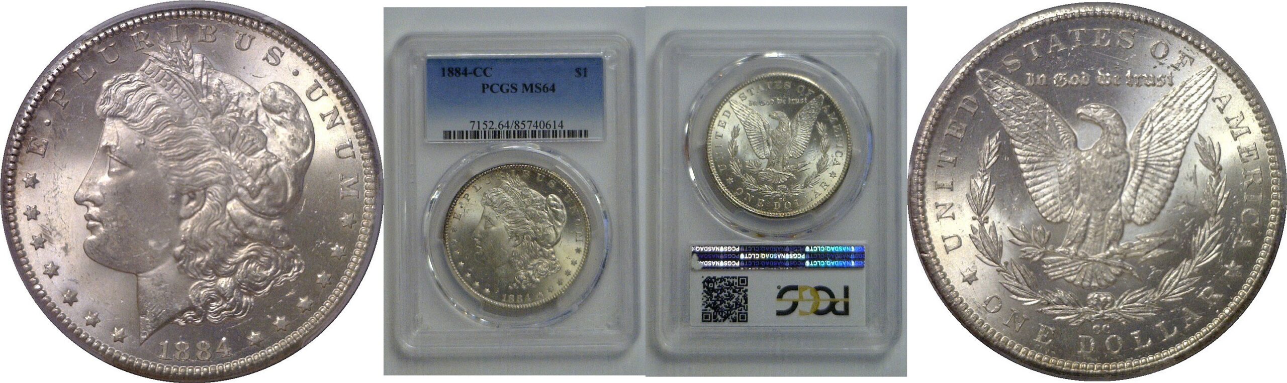 1884-CC  Morgan Dollar   PCGS MS-64