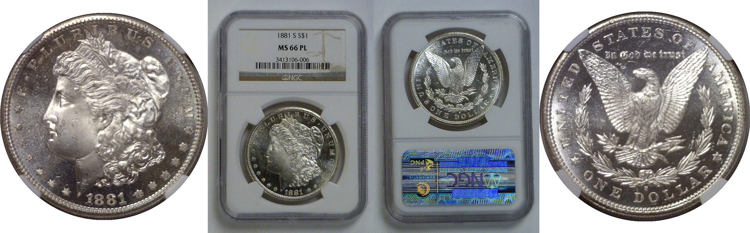 1881-S  Morgan Dollar   NGC MS-66 PL