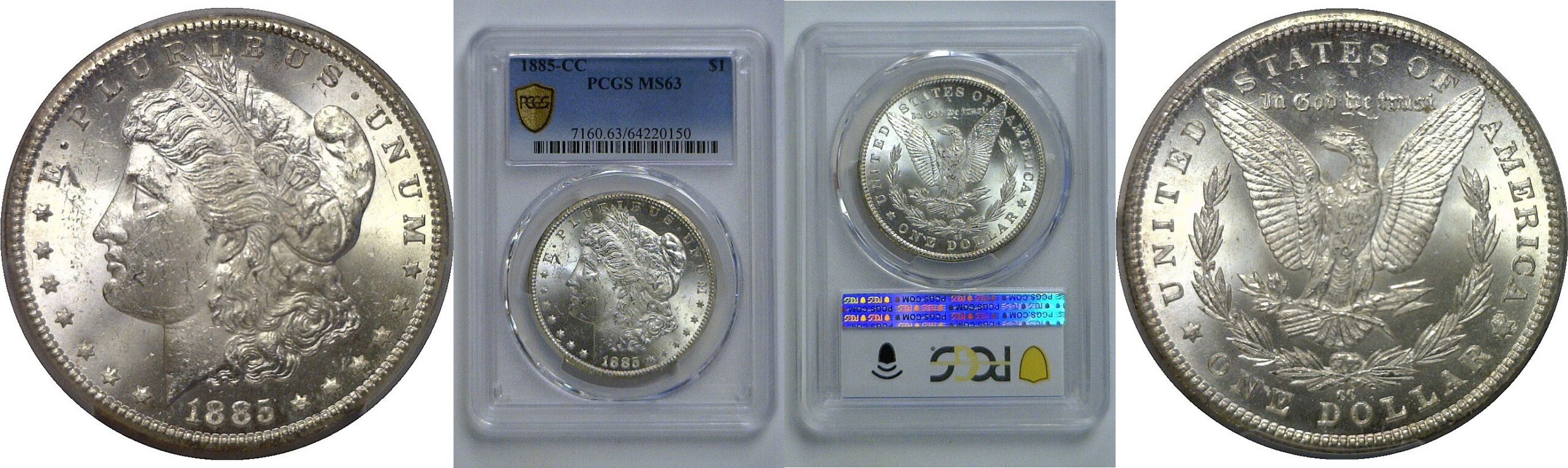 1885-CC  Morgan Dollar   PCGS MS-63