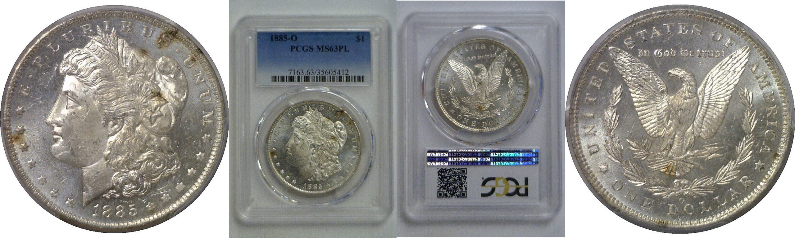 1885-O  Morgan Dollar   PCGS MS-63 PL