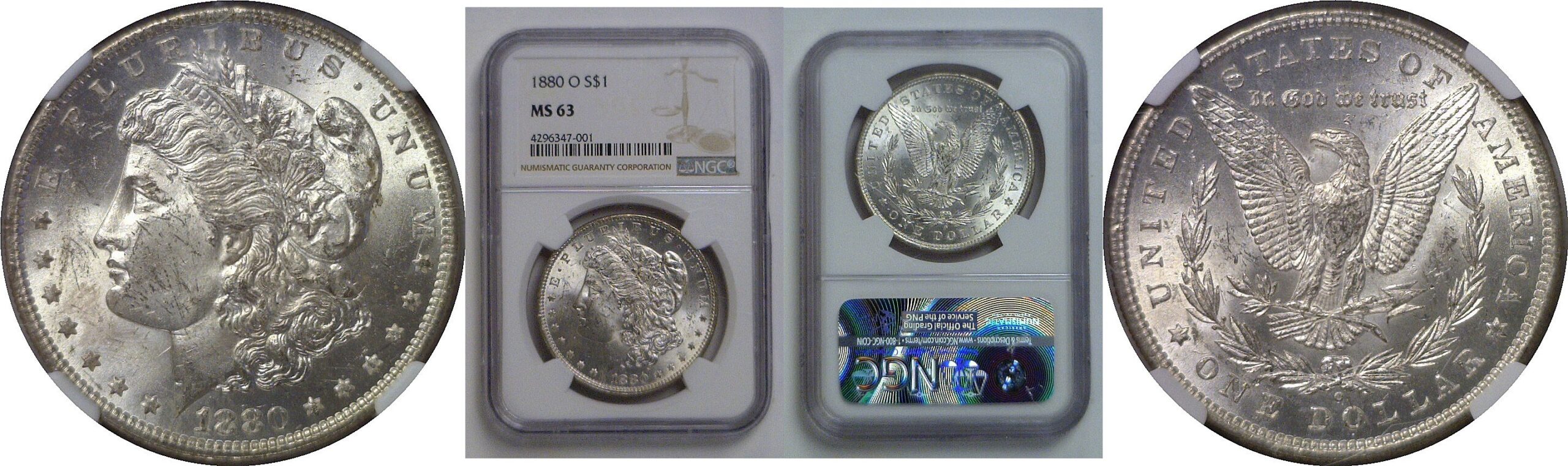1880-O  Morgan Dollar   NGC MS-63