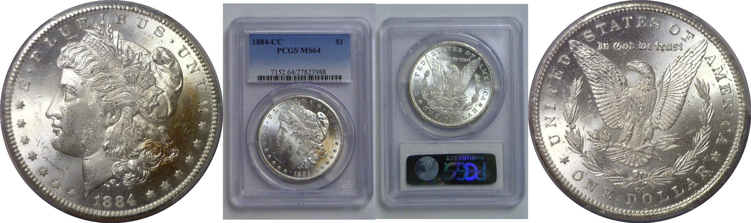 1884-CC  Morgan Dollar   PCGS MS-64