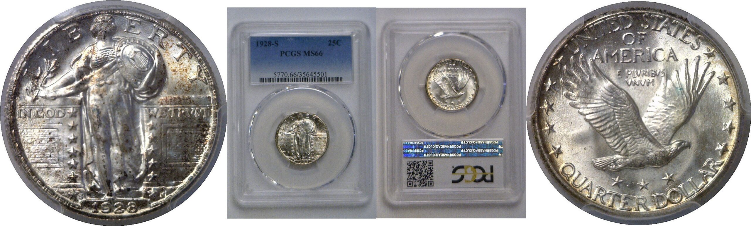 1928-S  Standing Liberty Quarter   PCGS MS-66