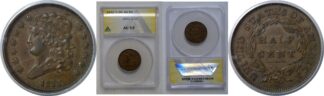 1832  Half Cent   ANACS AU-53
