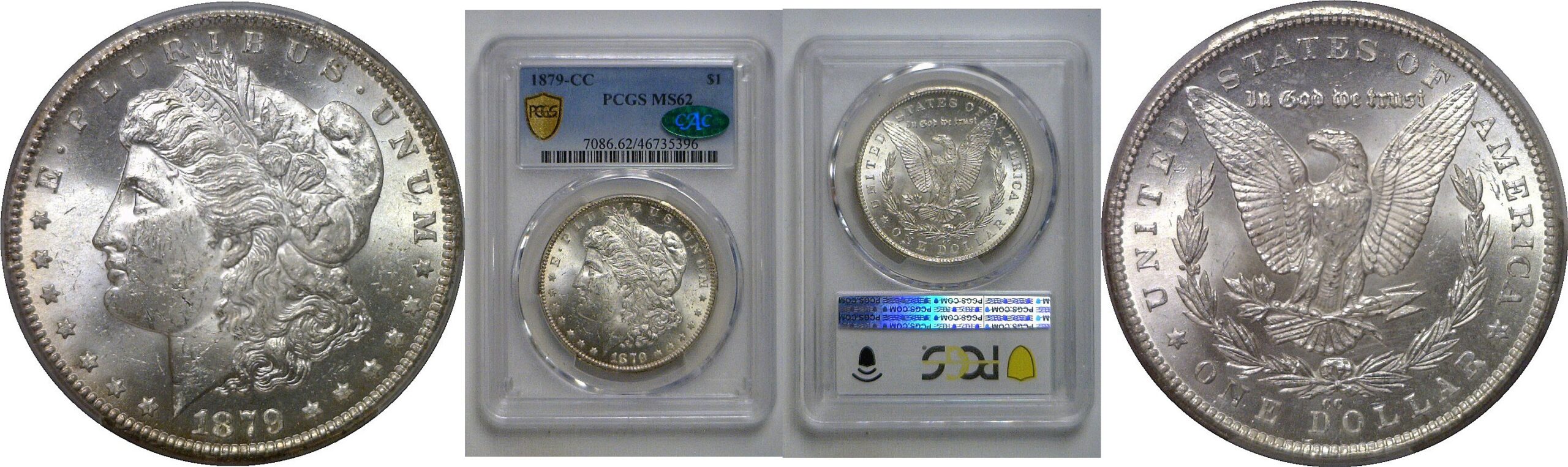 1879-CC  Morgan Dollar   PCGS MS-62  CAC