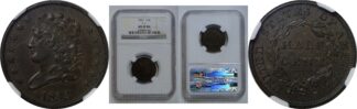 1833  Half Cent   NGC MS-62 BN