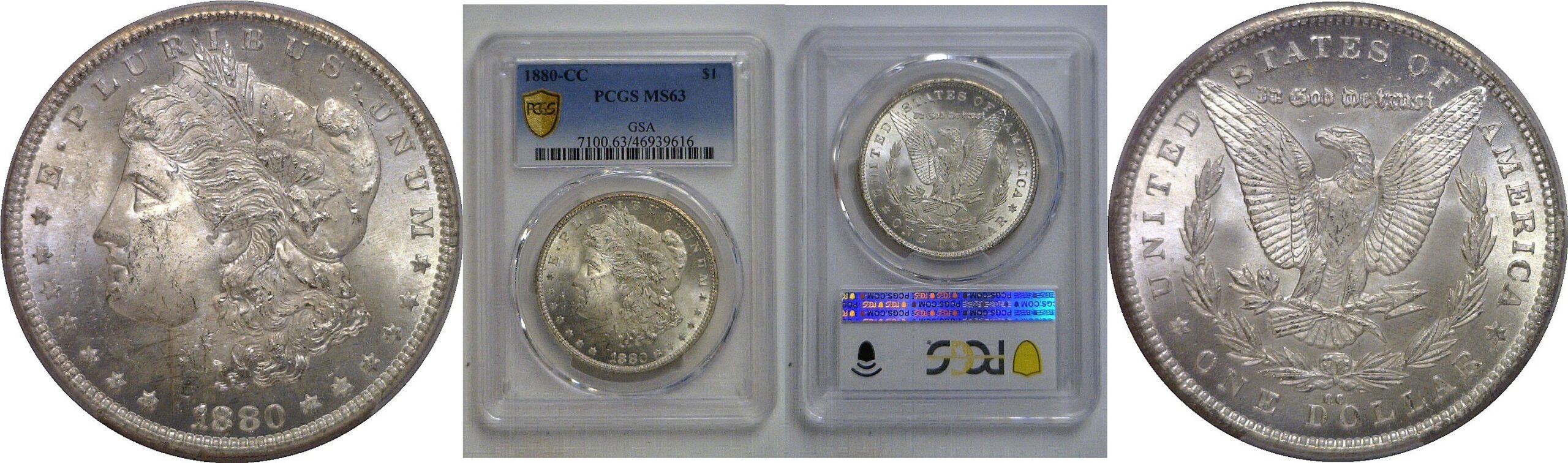 1880-CC  Morgan Dollar   PCGS MS-63