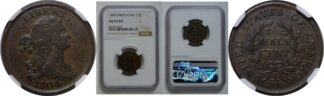 1804 Spiked Chin   Half Cent   NGC AU-53