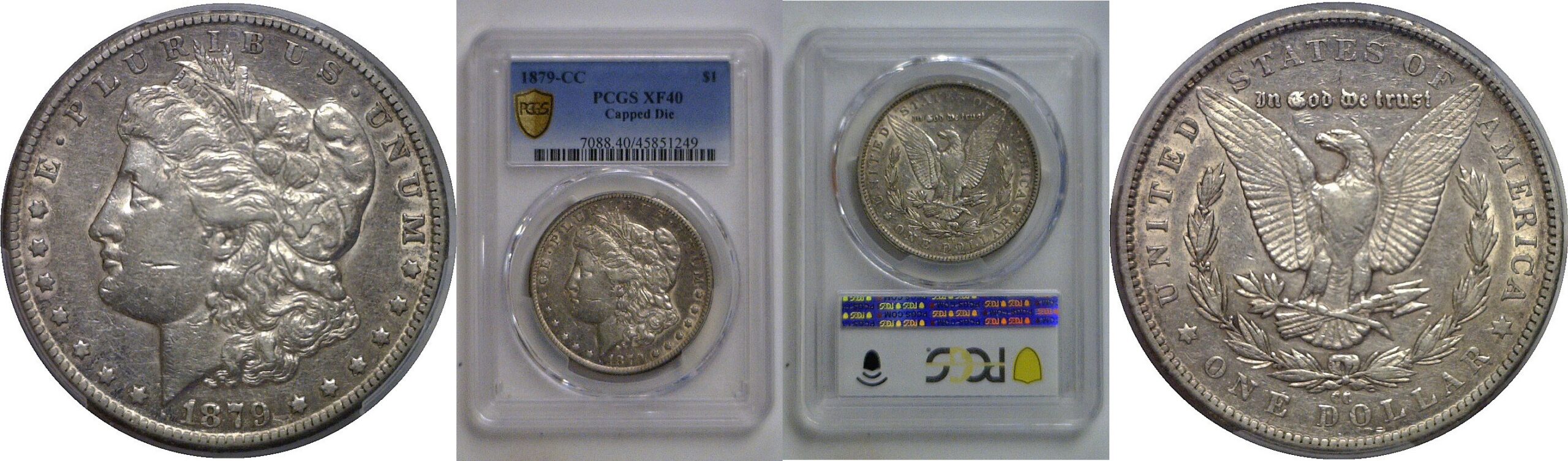 1879-CC Capped Die   Morgan Dollar   PCGS XF-40